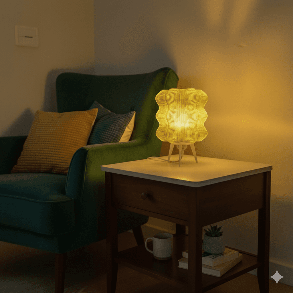 Wavy Lamp – Modern 3D Printed Ambient Light