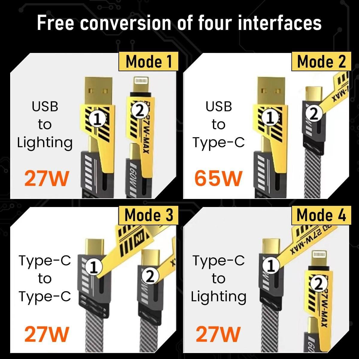 4-in-1 Universal USB Cable
